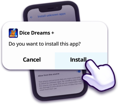 CLICK, OPEN AND THEN INSTALL